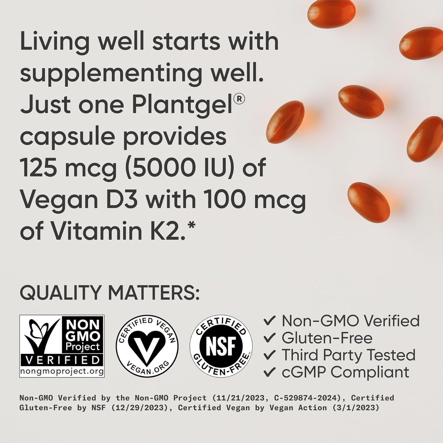 Vitamin D3 + K2